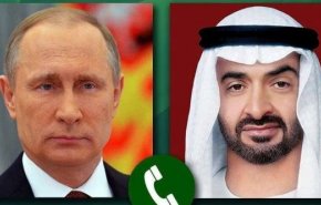 تاکید پوتین و رئیس امارات بر راه‌حل دیپلماتیک مسائل منطقه