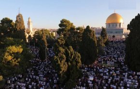 نماز عید سعید قربان با حضور ۱۴۰ هزار فلسطینی در مسجدالاقصی اقامه شد