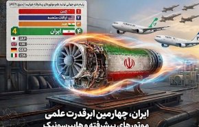 ایران چهارمین قدرت برتر تولید علم موتور هواپیما در جهان