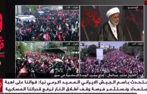 امام مسجد شهر صور: حضرت آیت الله سید علی خامنه ای شهید قدس است