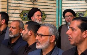 حضور فرزندان آیت‌الله سیستانی در آیین تشییع رهبر شهید انقلاب در نجف اشرف