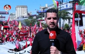 سیل جمعیت در مشهد مقدس برای تشییع پیکر رهبر شهید انقلاب (ره) + فیلم