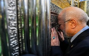 قاليباف يزور مرقد الإمام الحسين (عليه السلام)