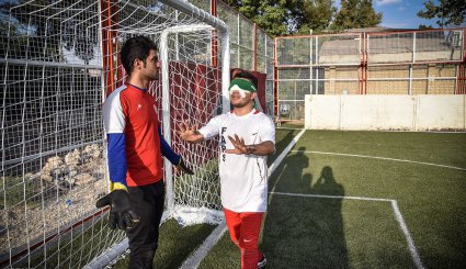 دهمین دوره مسابقات کشوری فوتبال نابینایان در شیراز
