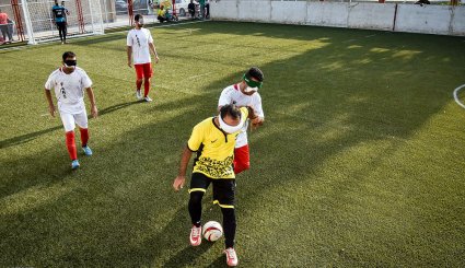 دهمین دوره مسابقات کشوری فوتبال نابینایان در شیراز
