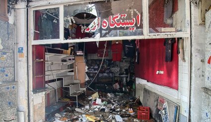 آتش‌سوزی چندین مغازه در میدان قدس
