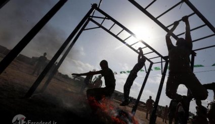 آموزش نظامی جوانان در غزه