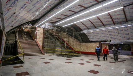 بازدید اهالی رسانه از مراحل پایانی خط ۶ متروی تهران/ تصاویر