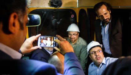 بازدید اهالی رسانه از مراحل پایانی خط ۶ متروی تهران/ تصاویر