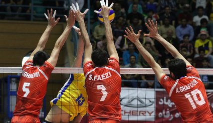 مسابقات والیبال انتخابی قهرمانی جهان بین تیم های ایران و قزاقستان | تصاویر
