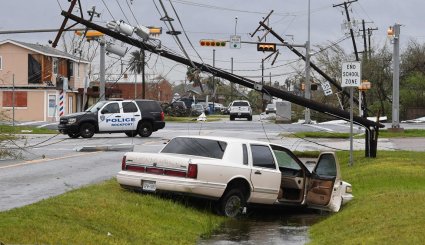 خسارت های توفان هاروی در آمریکا

