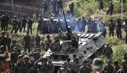 تصاویر رزمایش ونزوئلا در برابر تهدید آمریکا
