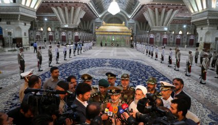 تجدید میثاق فرمانده کل ارتش با آرمانهای امام خمینی (ره) | تصاویر
