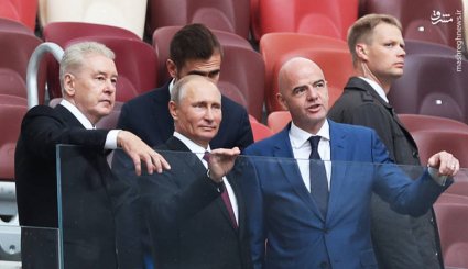  بدرقه جام‌ جهانی ۲۰۱۸ توسط پوتین و اینفانتینو