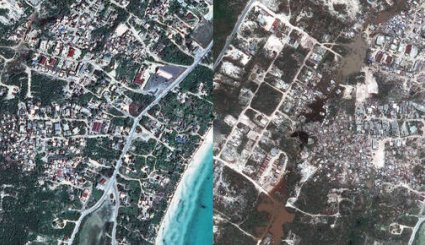جزیره سنت‌مارتین، قبل و بعد از طوفان