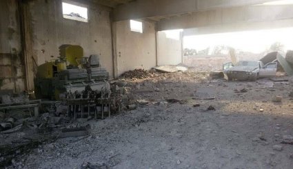 تصاویر مقر نابود شده جبهه النصره در حمله هوایی