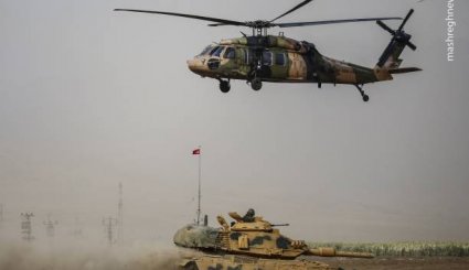 رزمایش نظامی ترکیه در مرز عراق