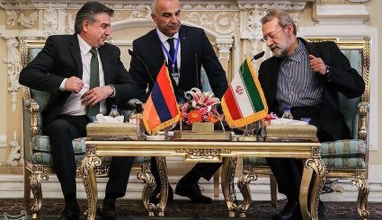 دیدار نخست وزیر ارمنستان با رئیس مجلس شورای اسلامی + تصاویر