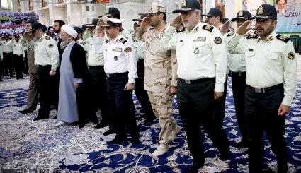 تجدید میثاق فرماندهان ناجا با آرمان های امام(ره) + تصاویر