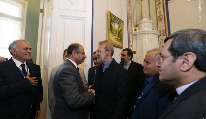 دیدار لاریجانی با رئیس مجلس اعلای اسلامی عراق