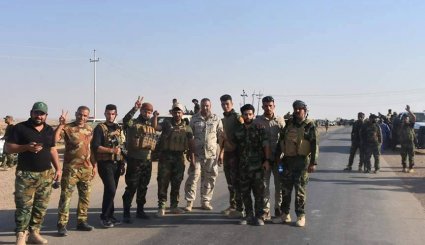 أبطال اللواء الثالث والعشرون في حدود جلولاء والاكراد ينسحبون من مواقعهم فيها 