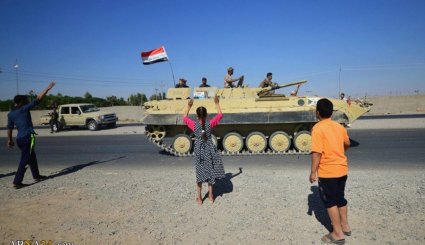 استقبال مردم کرکوک از نیروهای نظامی عراق