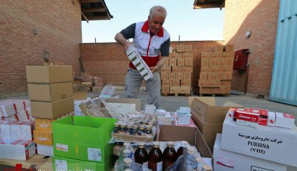 ارسال دارو و تجهیزات مراسم اربعین حسینی به عراق
