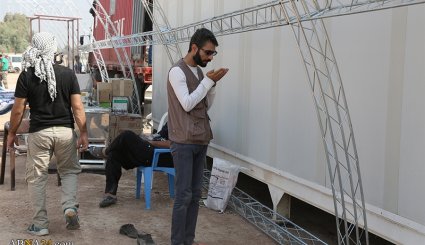 آماده‌سازی اسکان زائران اربعین در موکب مسجد مقدس جمکران