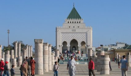 ضريح محمد الخامس بن يوسف تحفة معمارية العلويين المعاصرة في مدينة الرباط المغربية
