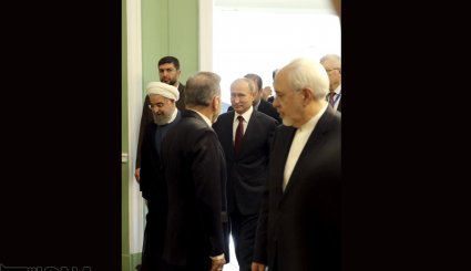 دیدار روسای جمهوری ایران و روسیه + تصاویر