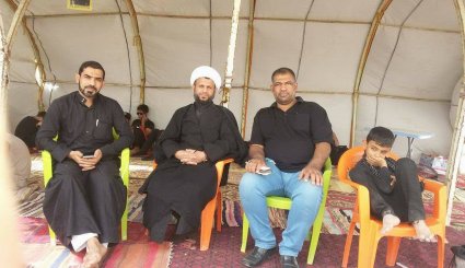 رجال الدين في موكب الإمام محمد الجواد 