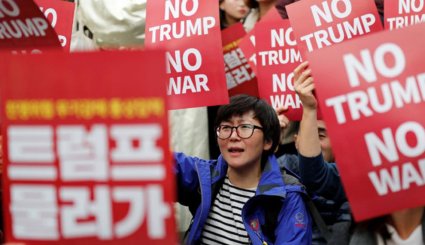 ورود ترامپ به کره‌جنوبی