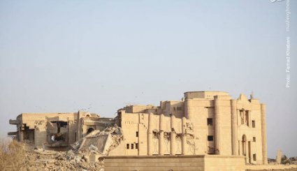کاخ صدام پس از فرار داعش