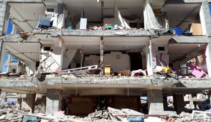 زلزله کرمانشاه / خسارات وارده به مسکن مهر سرپل ذهاب + تصاویر