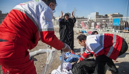 امداد رسانی به مصدومان زلزله در سرپل‌ذهاب + تصاویر