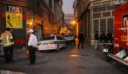 ریزش ساختمان ۴ طبقه در خیابان کمیل - تهران + تصاویر