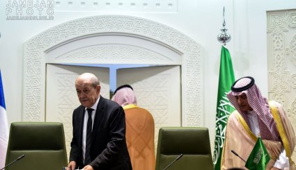 دیدار وزیرامورخارجه فرانسه با مقامات عربستان