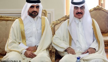 دیدار وزیر اقتصاد و تجارت قطر با ظریف