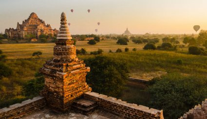 مدينة باغان الأثرية العجيبة في ميانمار