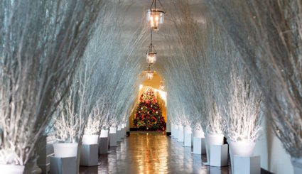 کریسمس در کاخ سفید به سبک ملانیا ترامپ