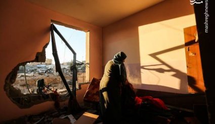 بمباران نوار غزه توسط رژیم اشغالگر