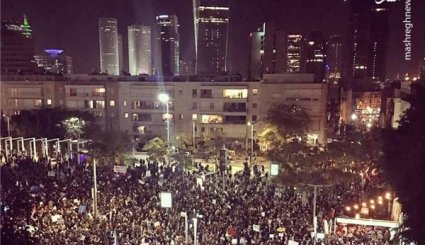 تظاهرات گسترده علیه نتانیاهو در تل‌آویو
