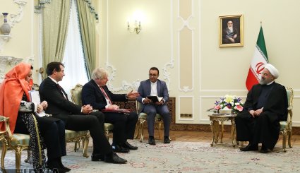 تصاویر/ دیدار وزیر خارجه انگلیس با روحانی
