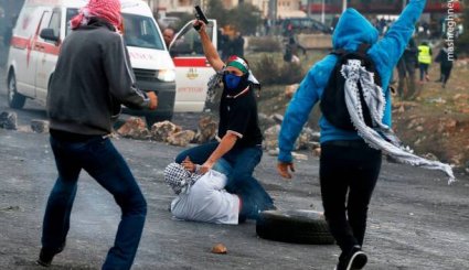 تصاویر/ سرکوب خشونت بار مبارزان فلسطینی‎