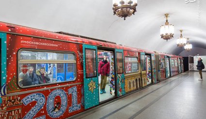 قطار کریسمس در مسکو
