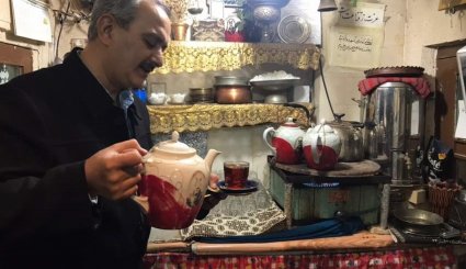 سوق السجاد و الأنتيكه في كاشان في ايران 