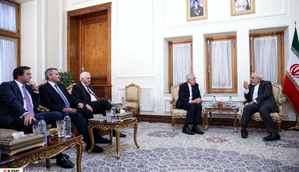 دیدار جک استراو وزیر خارجه اسبق انگلیس با ظریف
