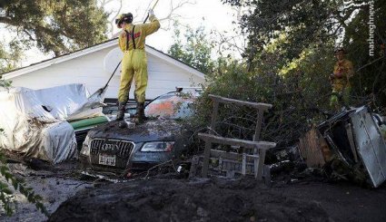 خسارت گسترده رانش زمین در کالیفرنیا