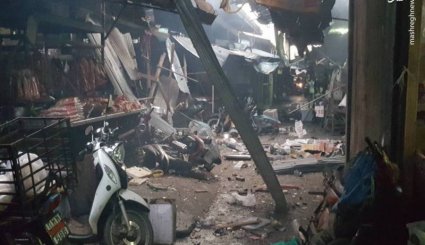 تصاویری از  انفجار خونین بمب در تایلند