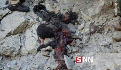 اولین تصاویر از اجساد داعشی‌ها در غرب کشور (18+)